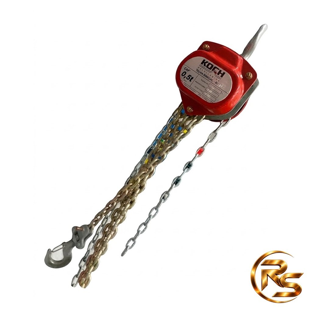 Talha Manual de Corrente 0,5 Tonelada, 3 m – Koch