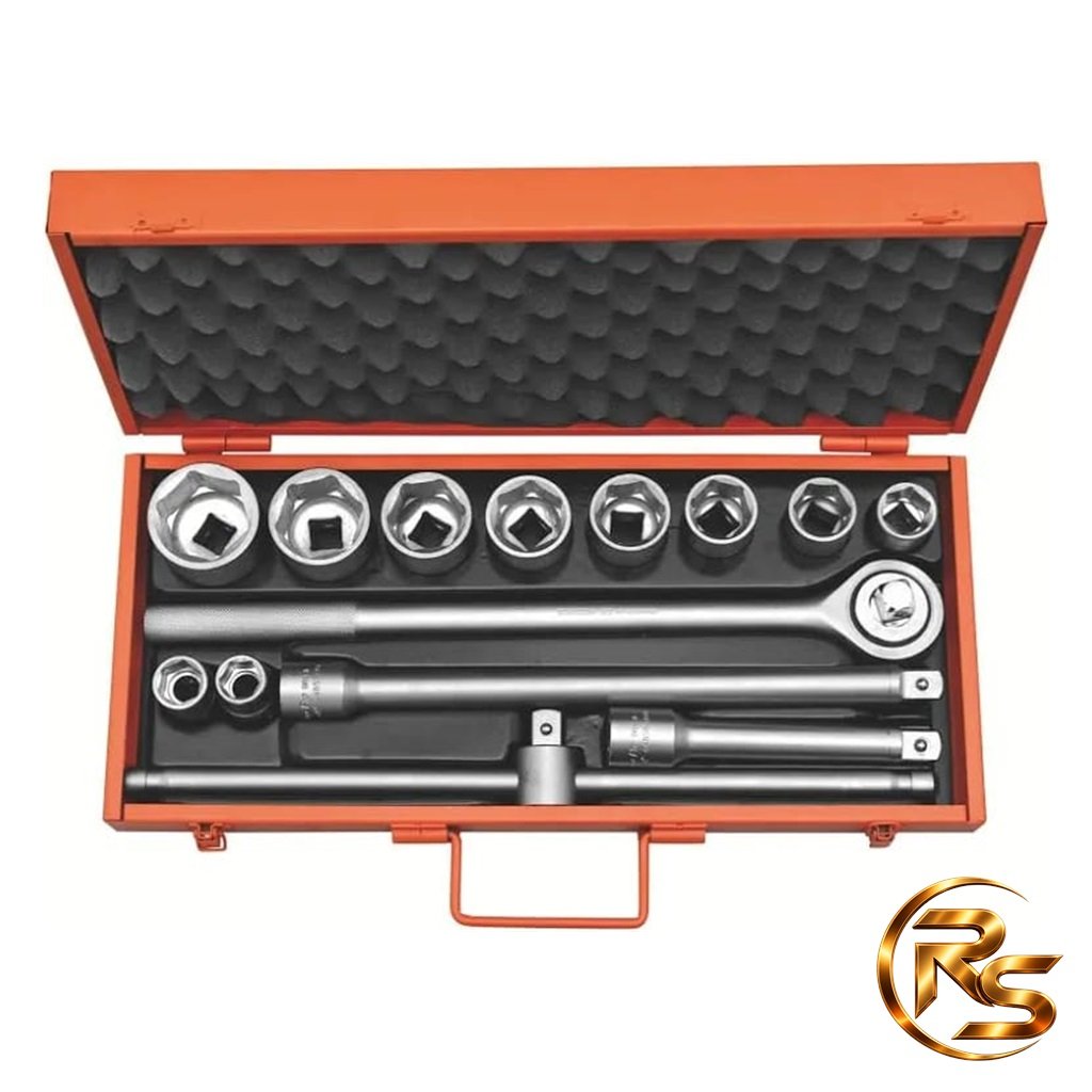 Jogo de Soquetes Sextavados Encaixe 3/4" Hyper Drive 22 a 50 mm (14 Peças) – Tramontina PRO